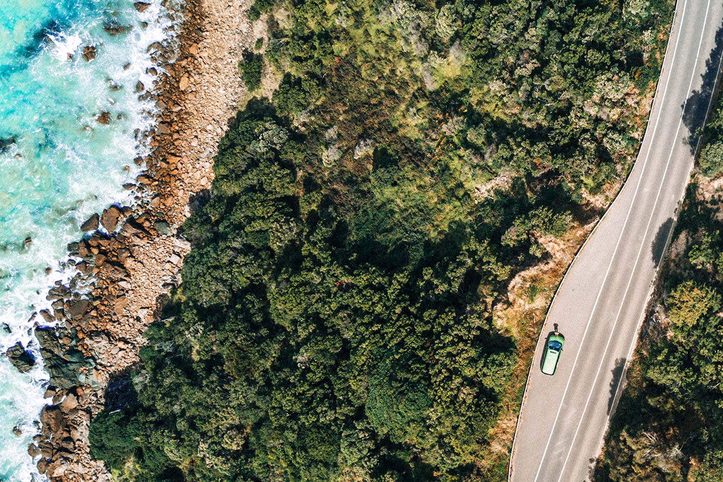 drone footage ocean road