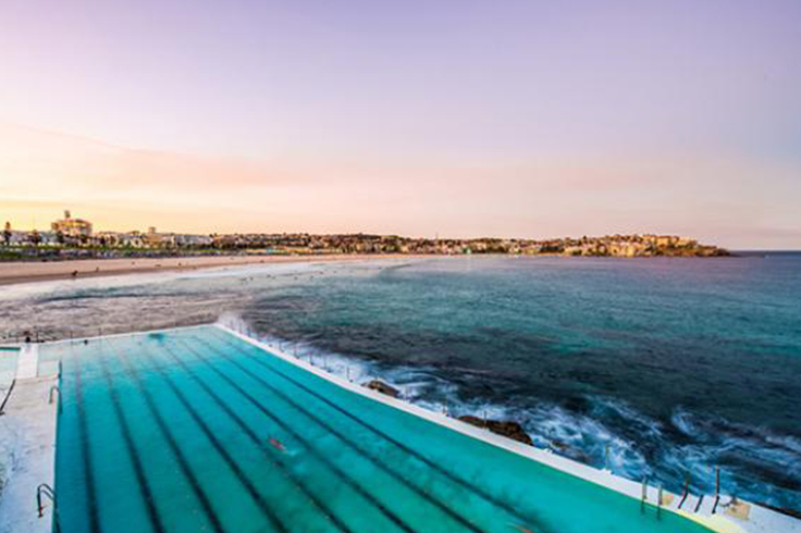 Bondi Beach and swimming pool