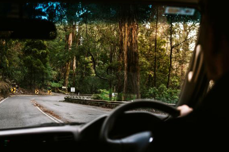 jucy campervan driving pacific coast highway