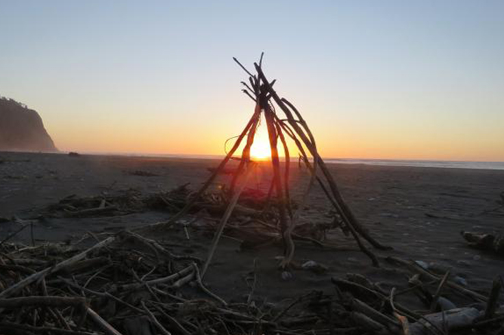 Sunset on the West Coast New Zealand