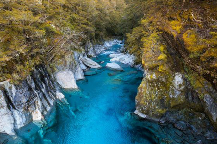 Mountain stream in mountains